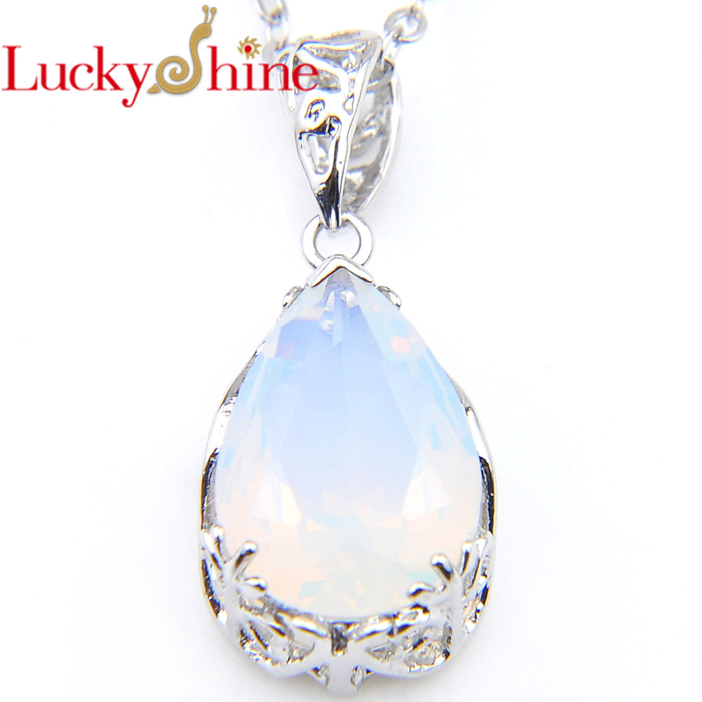 Vintage Fashion Australia - Luckyshine New Water Drop Fire Moonstone