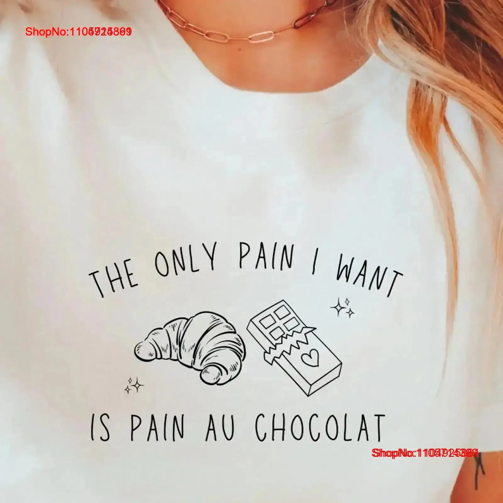 Vintage Fashion Pinterest - Croissant T shirt the only pain