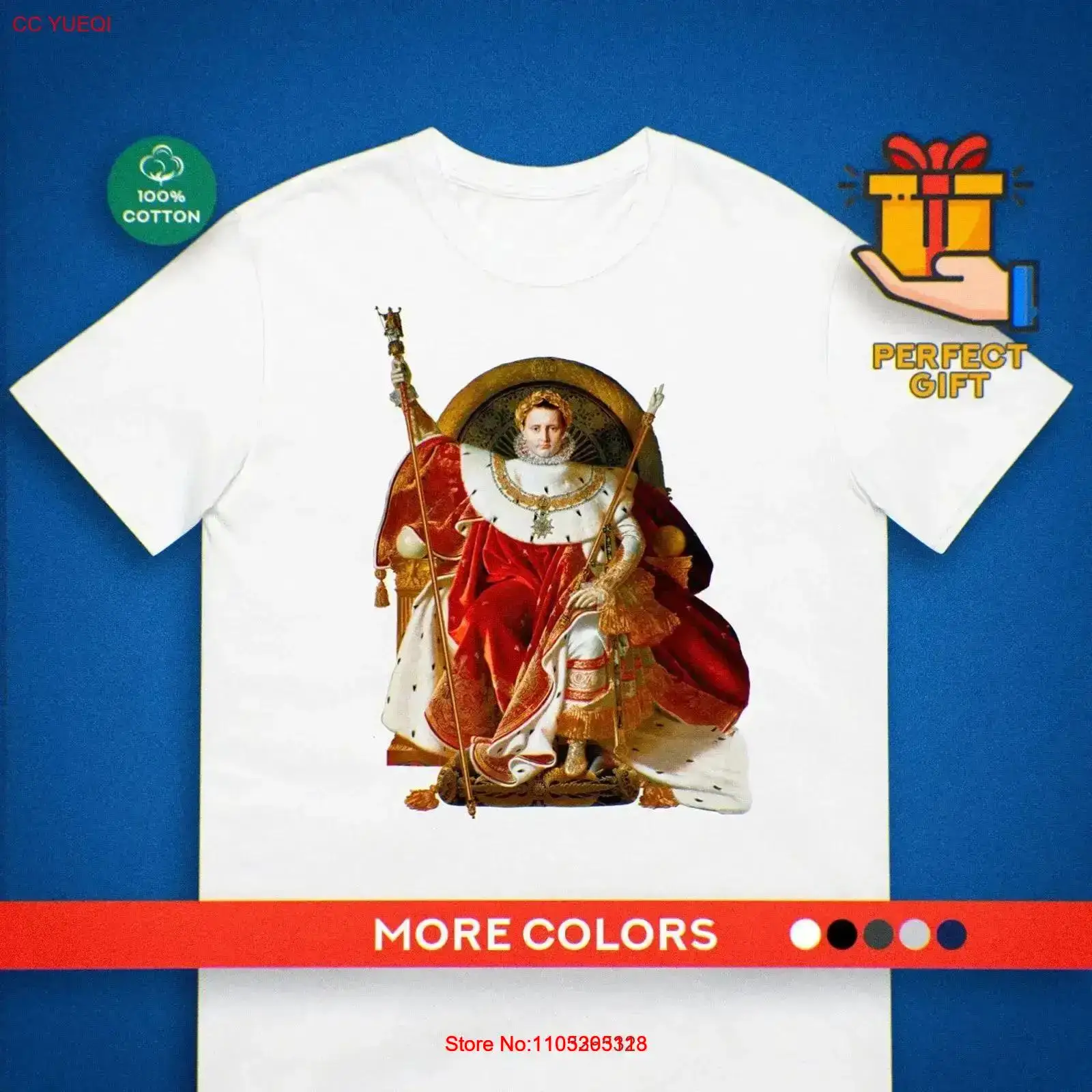 Vintage Fashion History - Napoleon T Shirt Ingres Painting Art