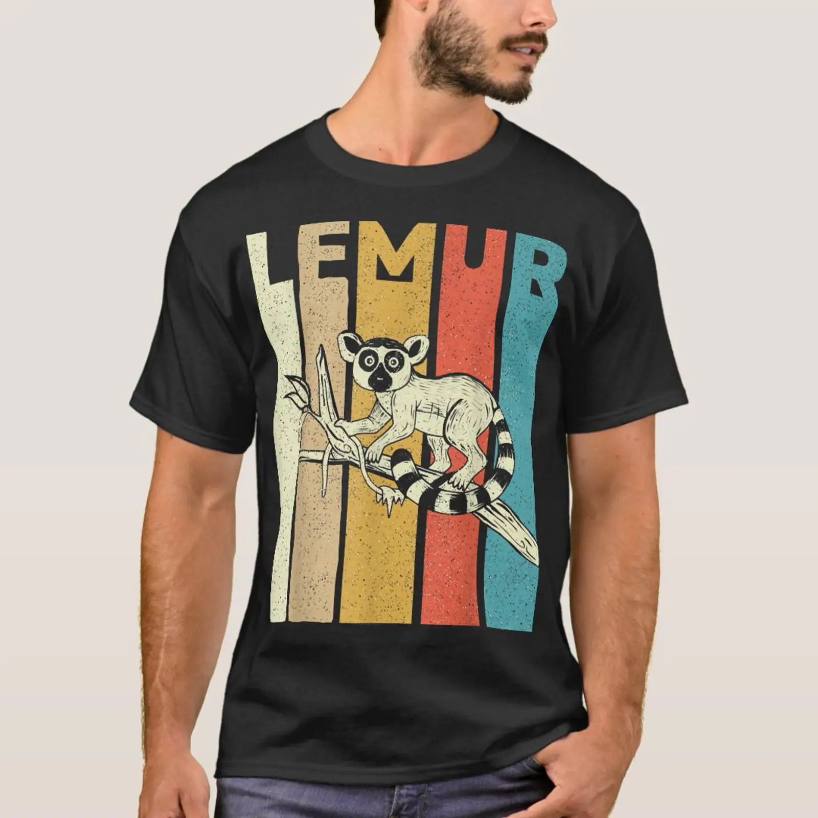 Vintage Fashion Research - Vintage Lemur Animal Researcher Zookeeper L