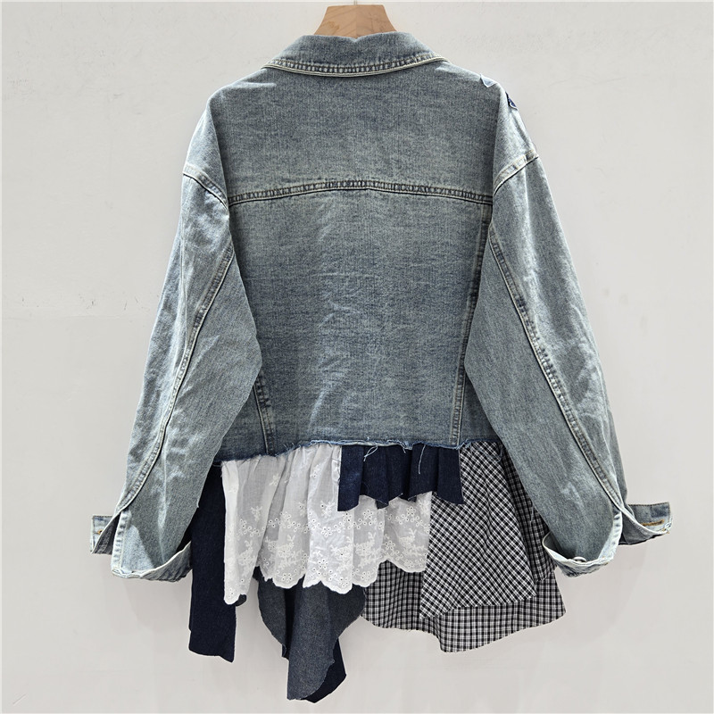 SuperAen Autumn 2025 New Women - Patchwork Jean Jacket recension och pris