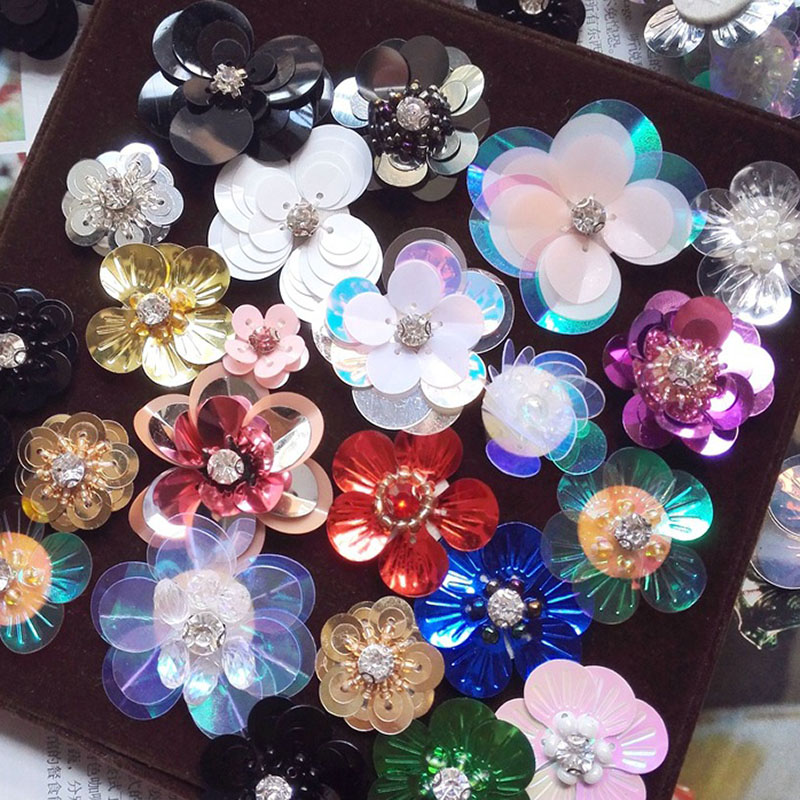 20PCS/Pack Random Sequins Flow - Patchwork Jean Jacket recension och pris