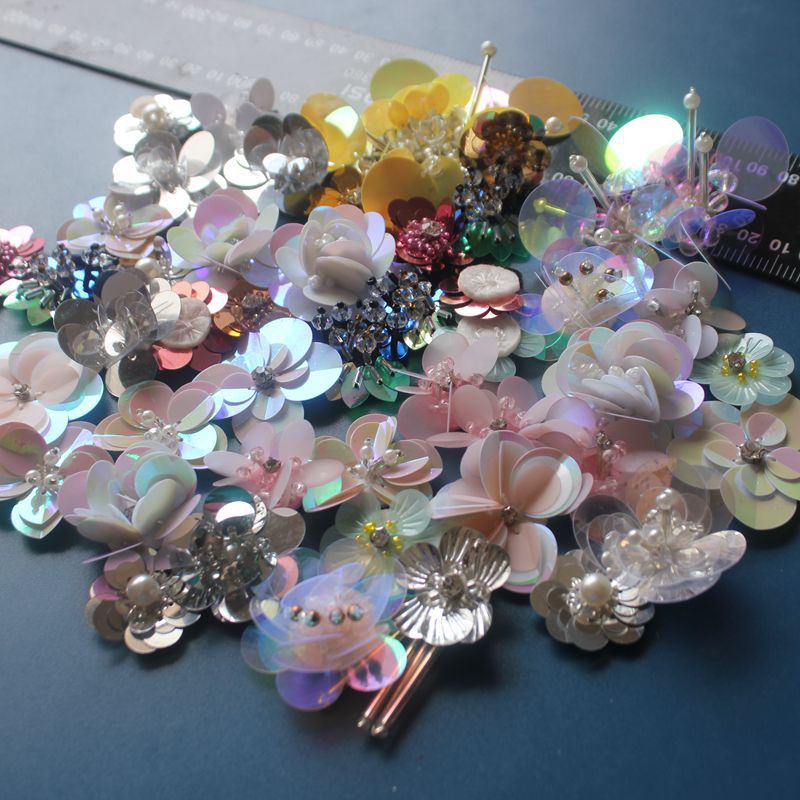 20PCS/Pack Random Sequins Flow - Patchwork Jean Jacket recension och pris