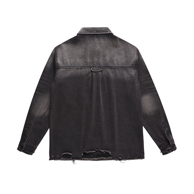 Men's High Street Ripped Jeans - Vintage Fashion Jacket recension och pris