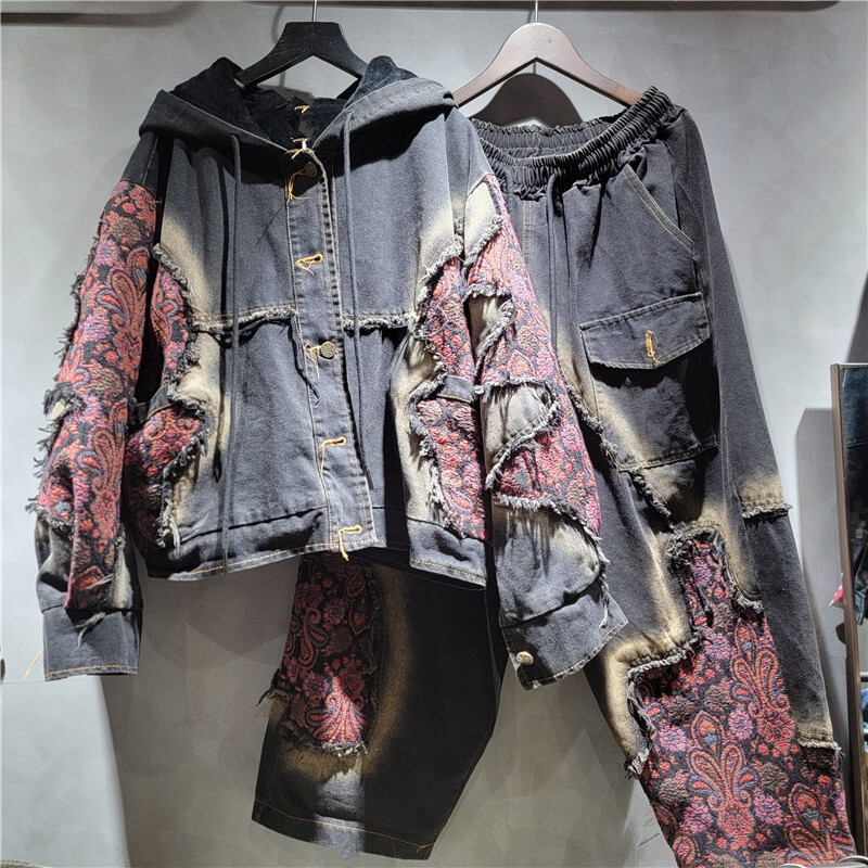WTHT Fashion Women's Wash Patc - Patchwork Jean Jacket recension och pris