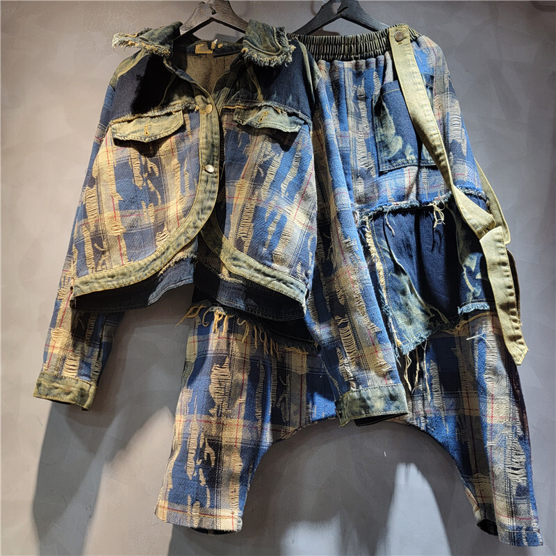 WTHT Fashion Women's Irregular - Patchwork Jean Jacket recension och pris
