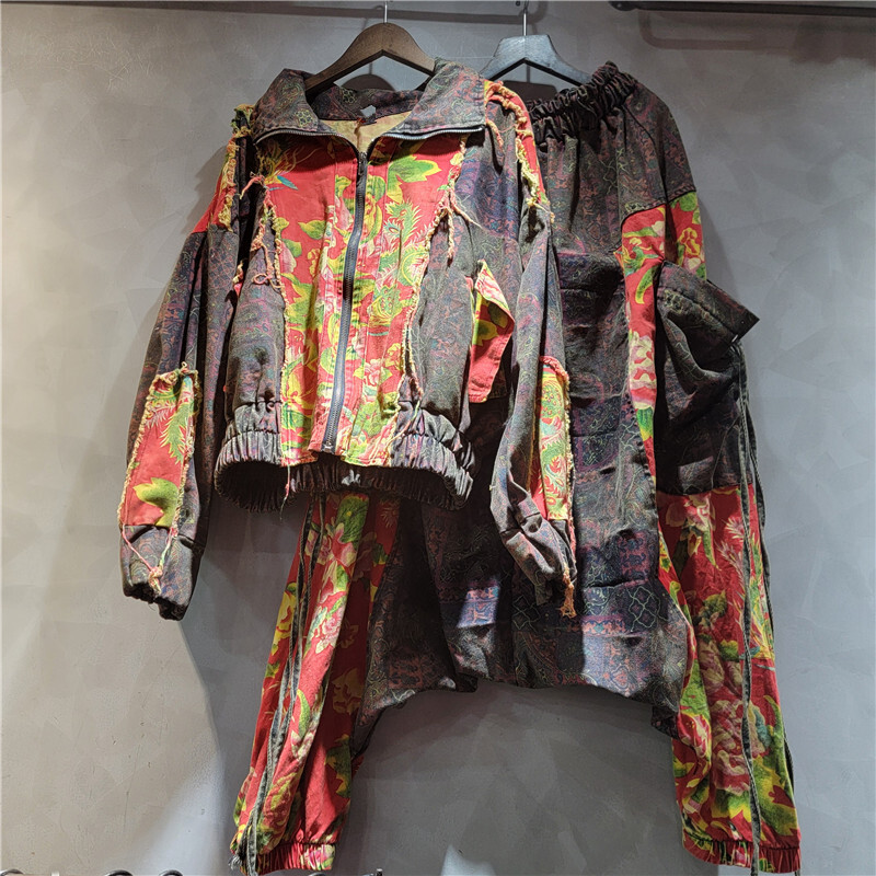 WTHT Vintage Trendy Women's Pa - Patchwork Jean Jacket recension och pris
