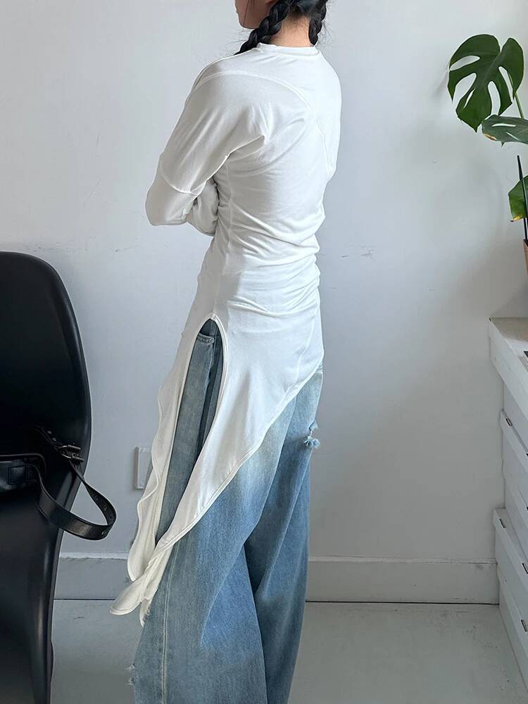 Hem Women White Irregular Eleg - Vintage Fashion Build recension och pris
