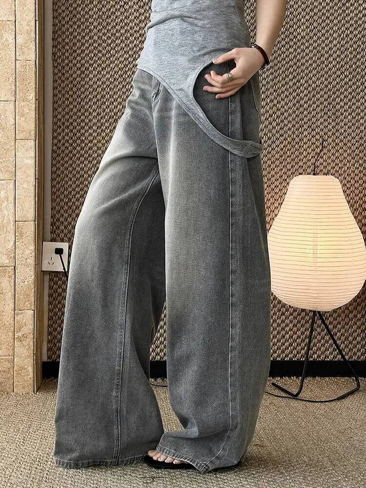 Waist Gray Denim High Vintage  - Vintage Fashion Build recension och pris
