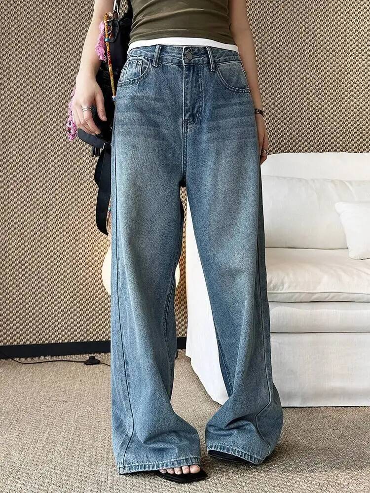 Waist Gray Denim High Vintage  - Vintage Fashion Build recension och pris