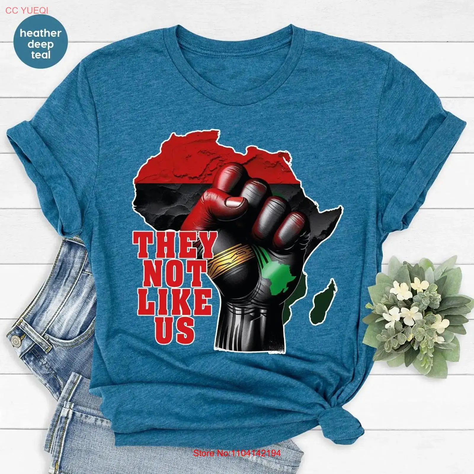 They Not Like Us T Shirt Afric - Vintage Fashion History recension och pris