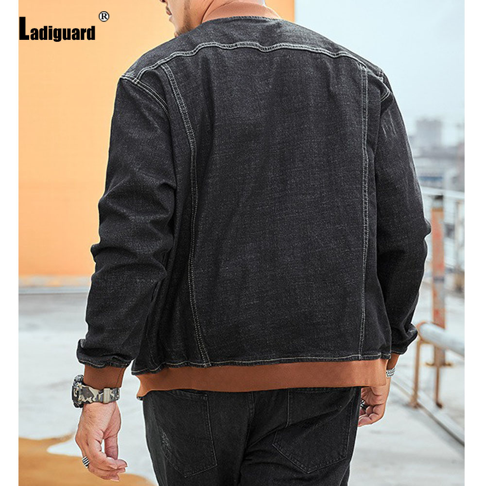 Ladiguard Plus Size 7xl Mens P - Patchwork Jean Jacket recension och pris