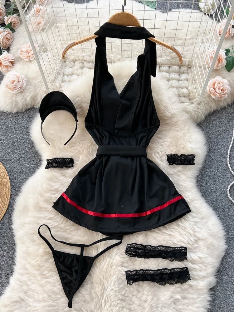 Erotic Fashion Sexy Halter Lin - Vintage Fashion recension och pris