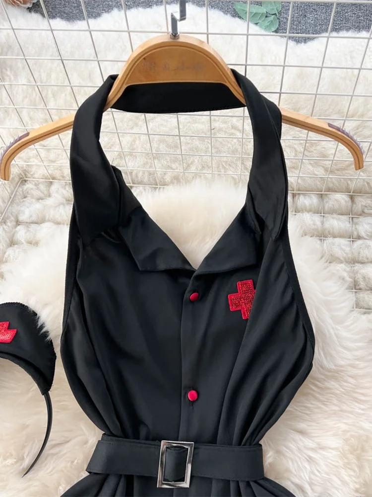 Erotic Fashion Sexy Halter Lin - Vintage Fashion recension och pris