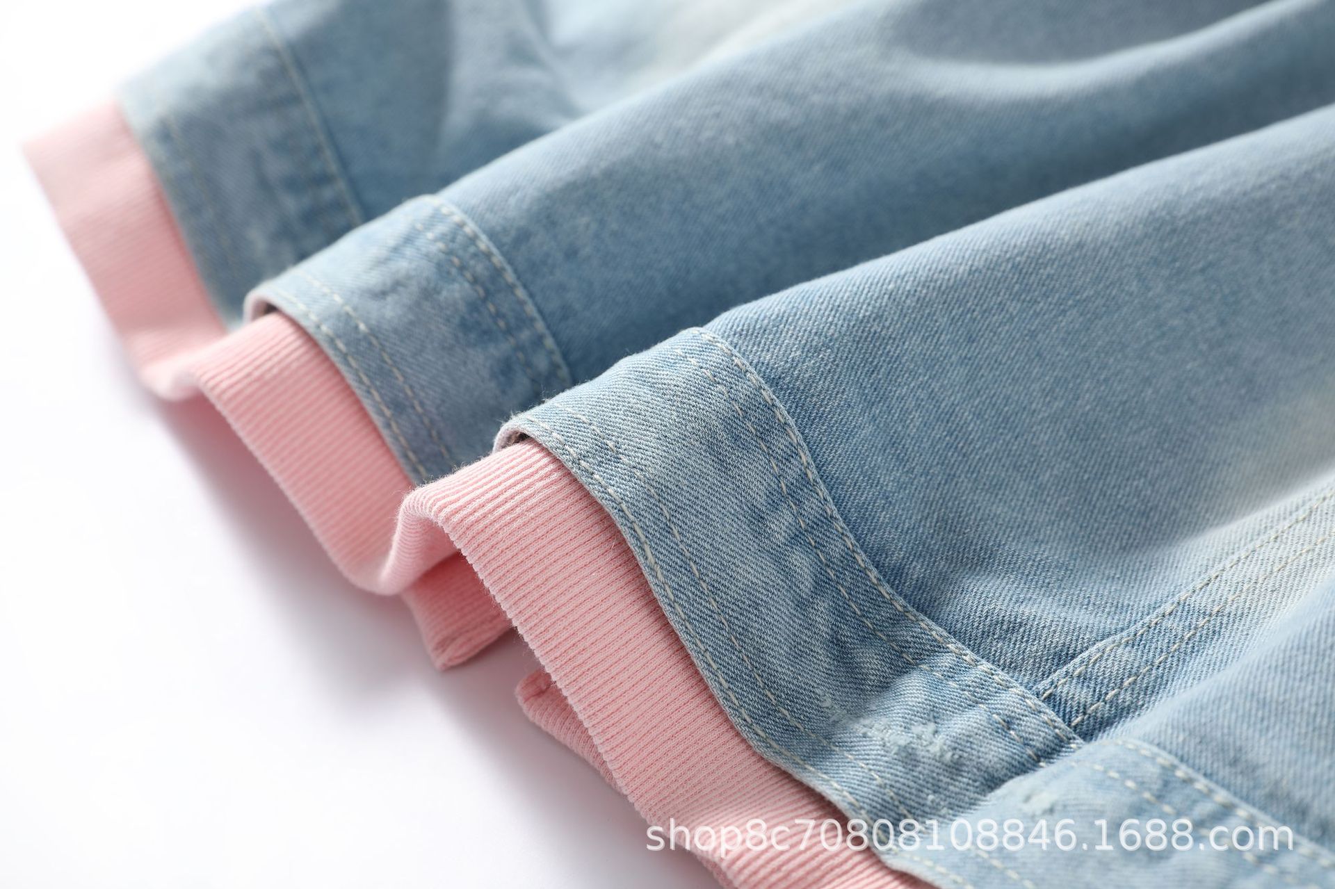 European Style Loose Hooded Pa - Patchwork Jean Jacket recension och pris