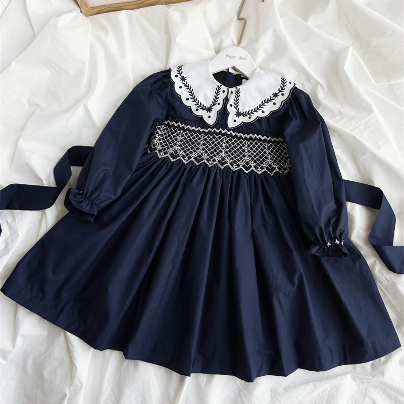 Vintage Dark Blue Hand-Embroid - Vintage Fashion Boutique recension och pris