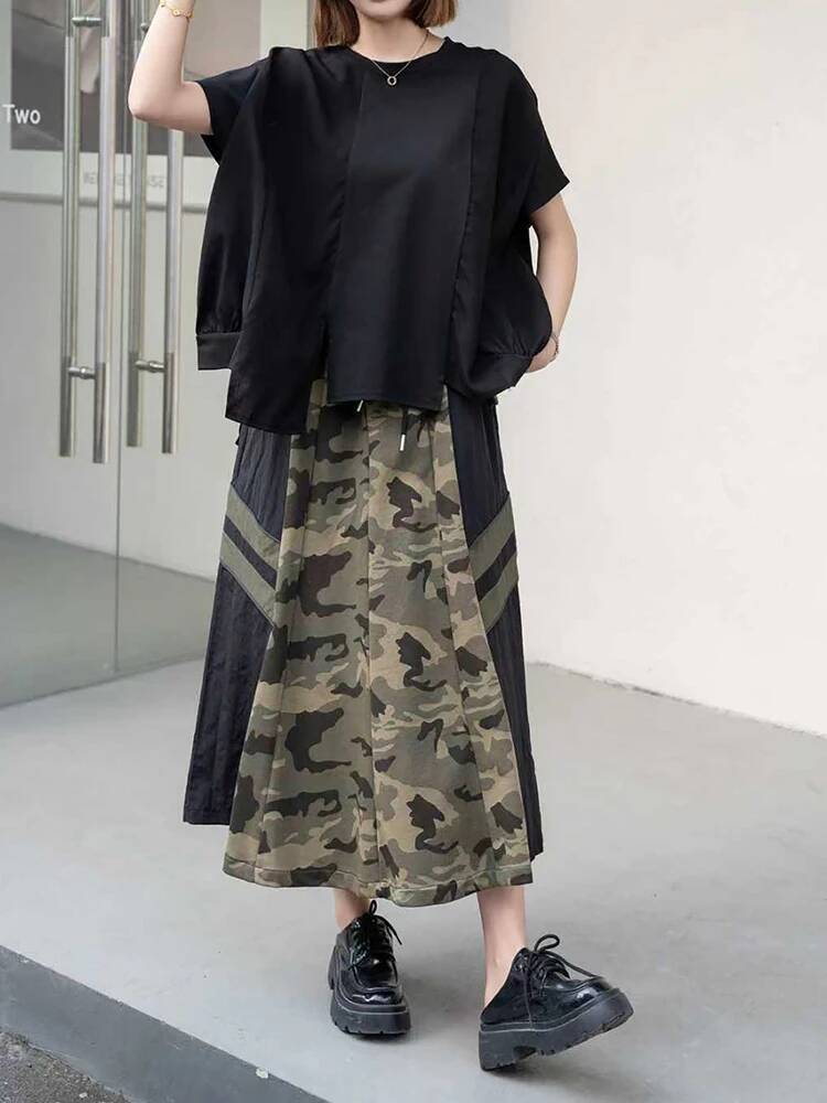 Irregular Women Black Hem Big  - Vintage Fashion Build recension och pris