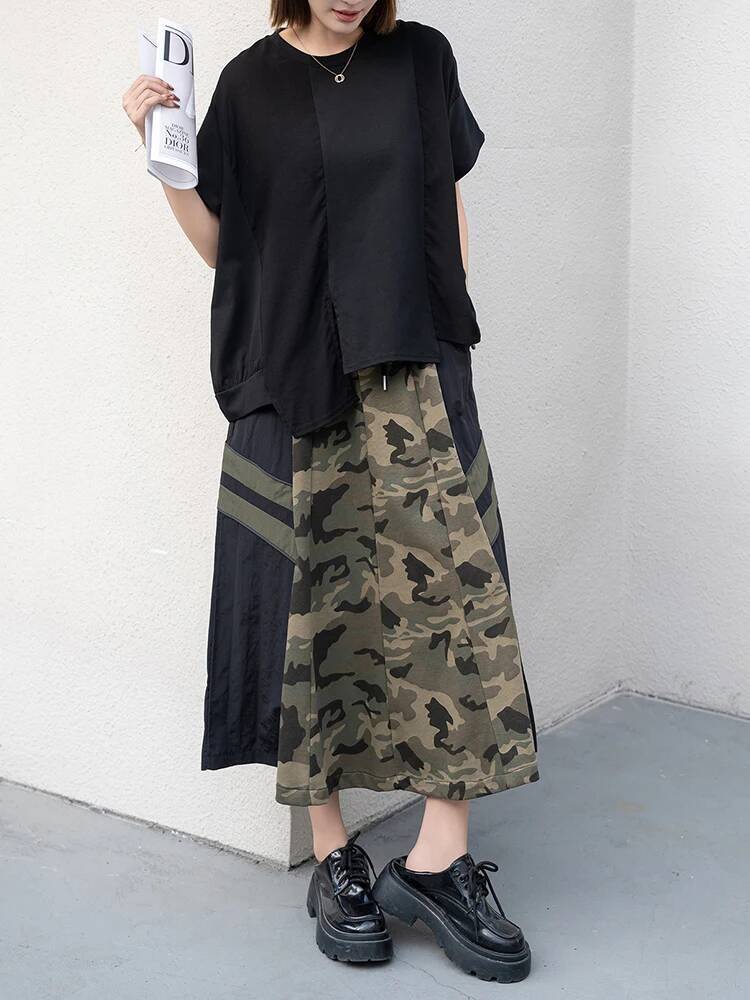 Irregular Women Black Hem Big  - Vintage Fashion Build recension och pris