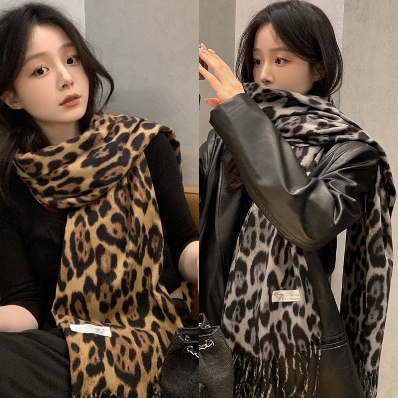 2025 New Retro Silk Leopard Pa - Vintage Fashion Knitwear recension och pris