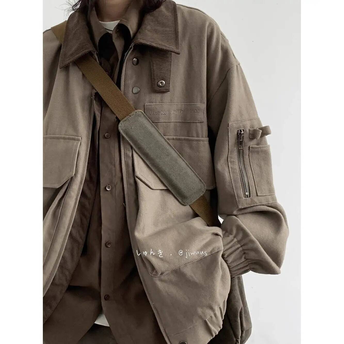 Man Jacket Spring Autumn Loose - Vintage Fashion Jacket recension och pris