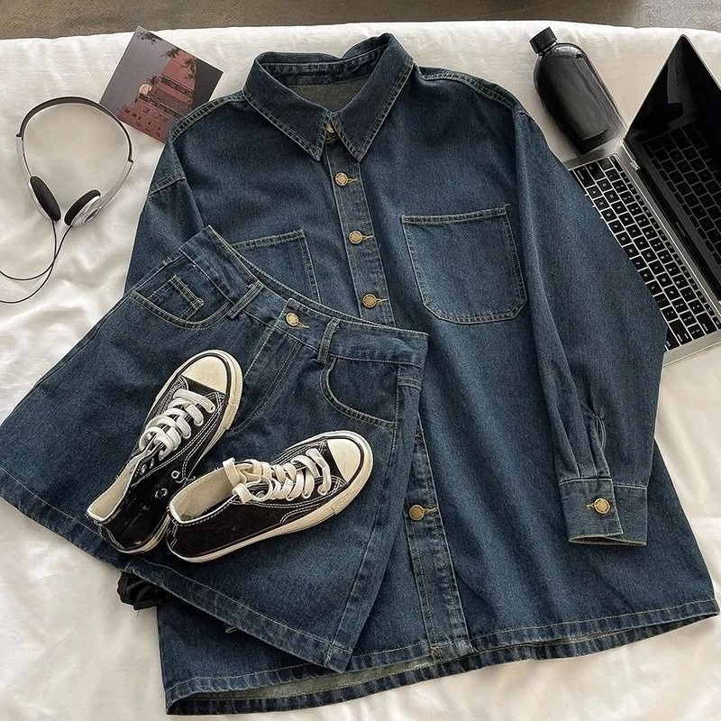 Y2K Denim Skirt Set: Vintage J - Vintage Fashion recension och pris