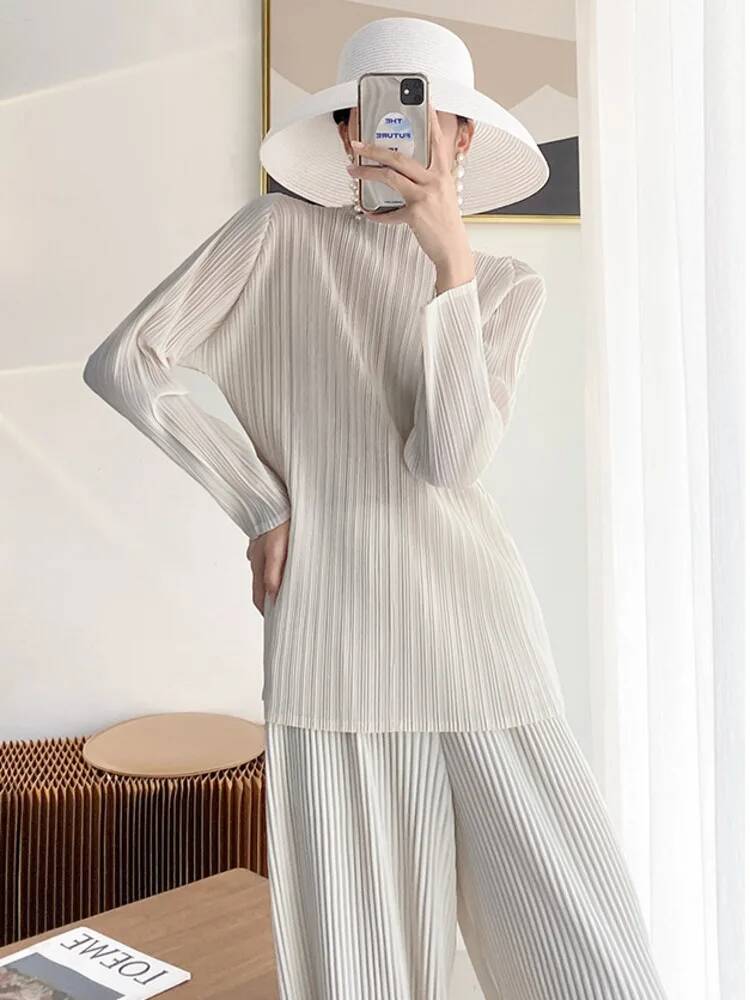 Fashion Solid Color Folds T Sh - Vintage Fashion Build recension och pris