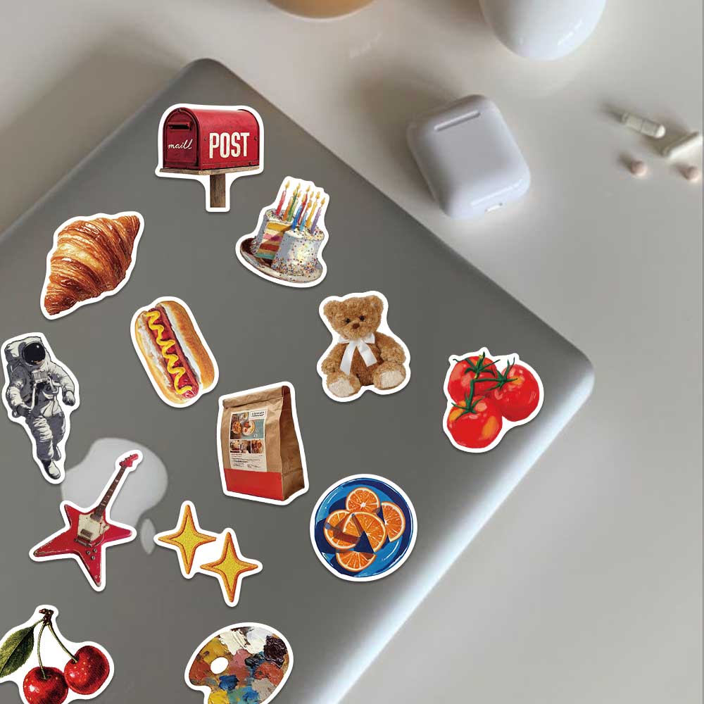 50pcs Vintage Y2K Sticker Fash - Vintage Fashion Boutique recension och pris