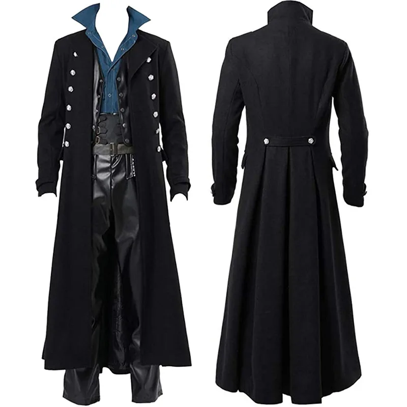 Medieval Men's Pirate Costume  - Vintage Fashion Jacket recension och pris