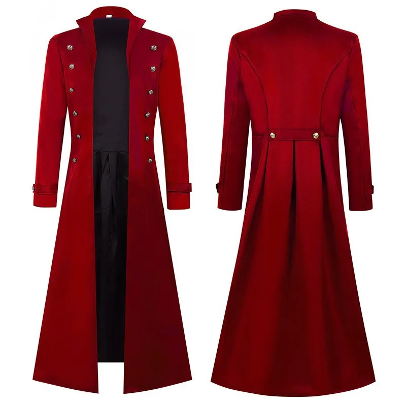 Medieval Men's Pirate Costume  - Vintage Fashion Jacket recension och pris