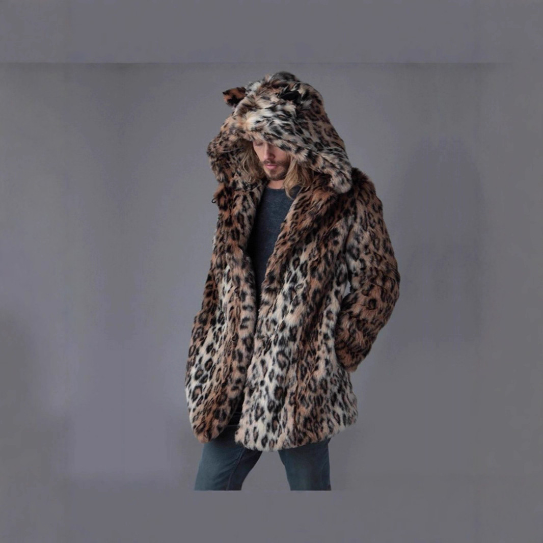 Men Faux Fur Jacket Winter Coa - Vintage Fashion Jacket recension och pris