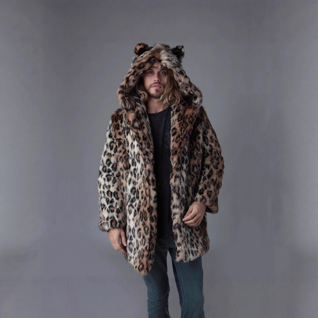 Men Faux Fur Jacket Winter Coa - Vintage Fashion Jacket recension och pris