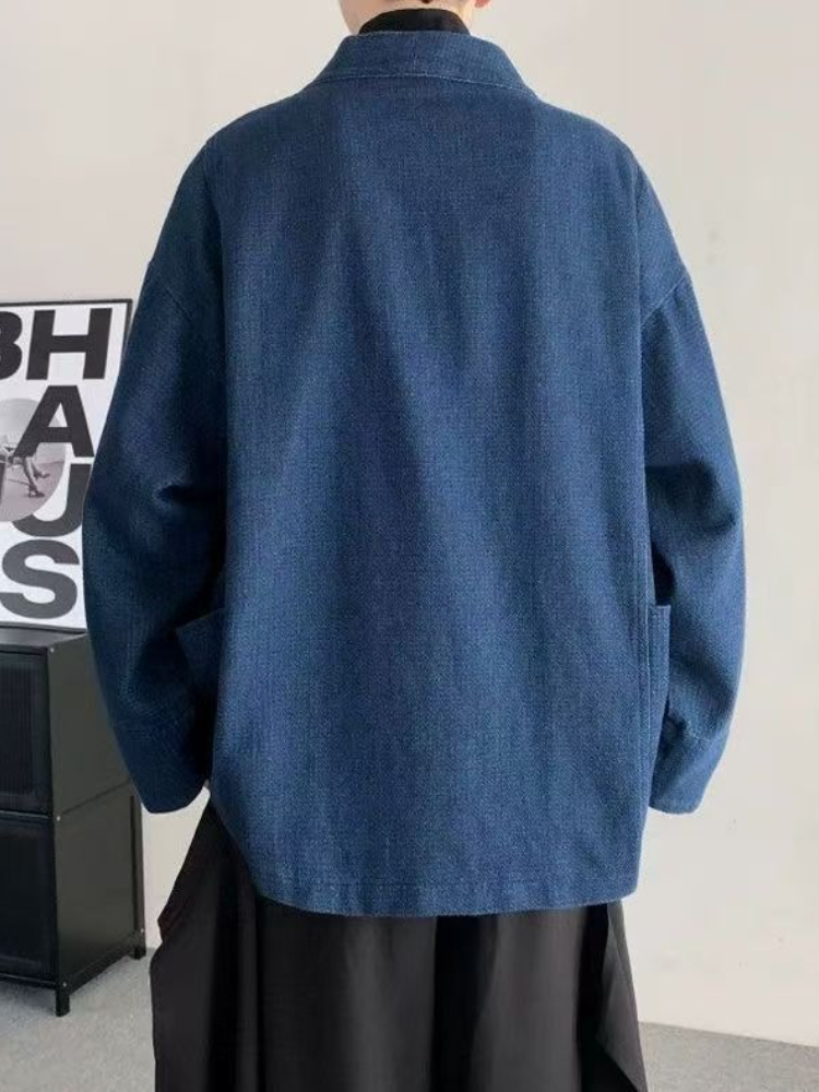 Vintage Japanese Style Denim C - Vintage Fashion Jacket recension och pris