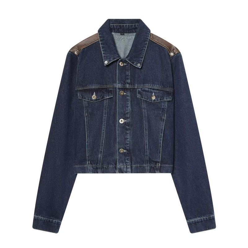 ETJ Women's Denim Jacket & Jea - Patchwork Jean Jacket recension och pris