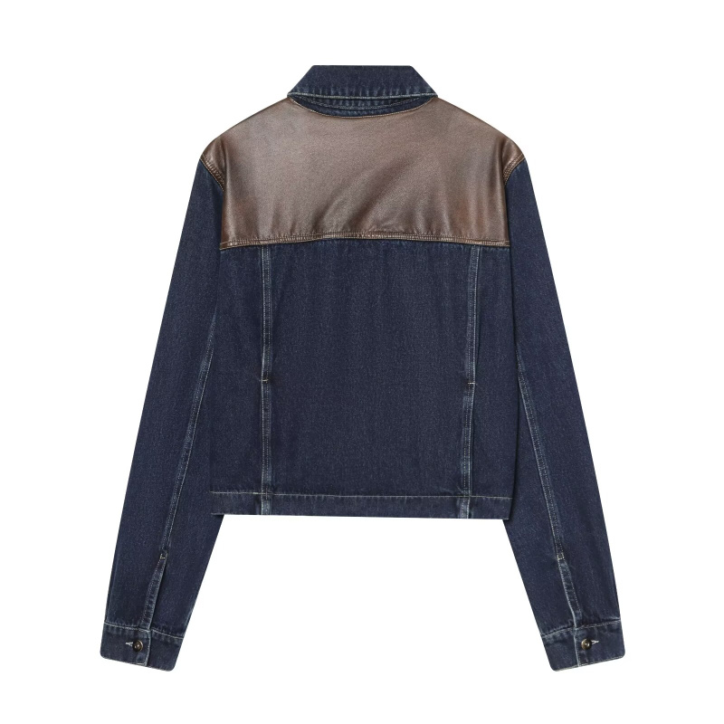ETJ Women's Denim Jacket & Jea - Patchwork Jean Jacket recension och pris