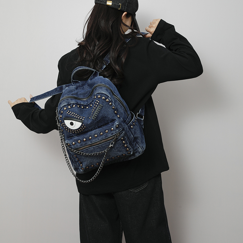 Vintage Denim Rivet Backpack W - Vintage Fashion Patterns recension och pris