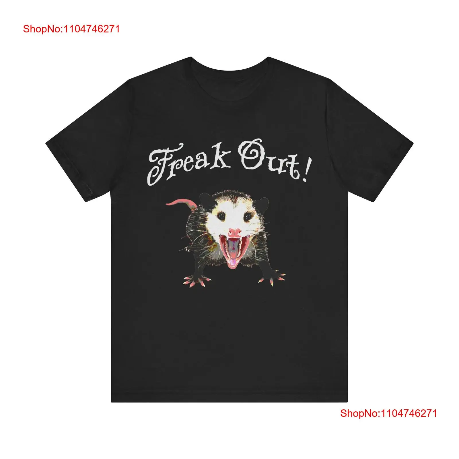 freak out opossum possum T Shi - Vintage Fashion Knitwear recension och pris