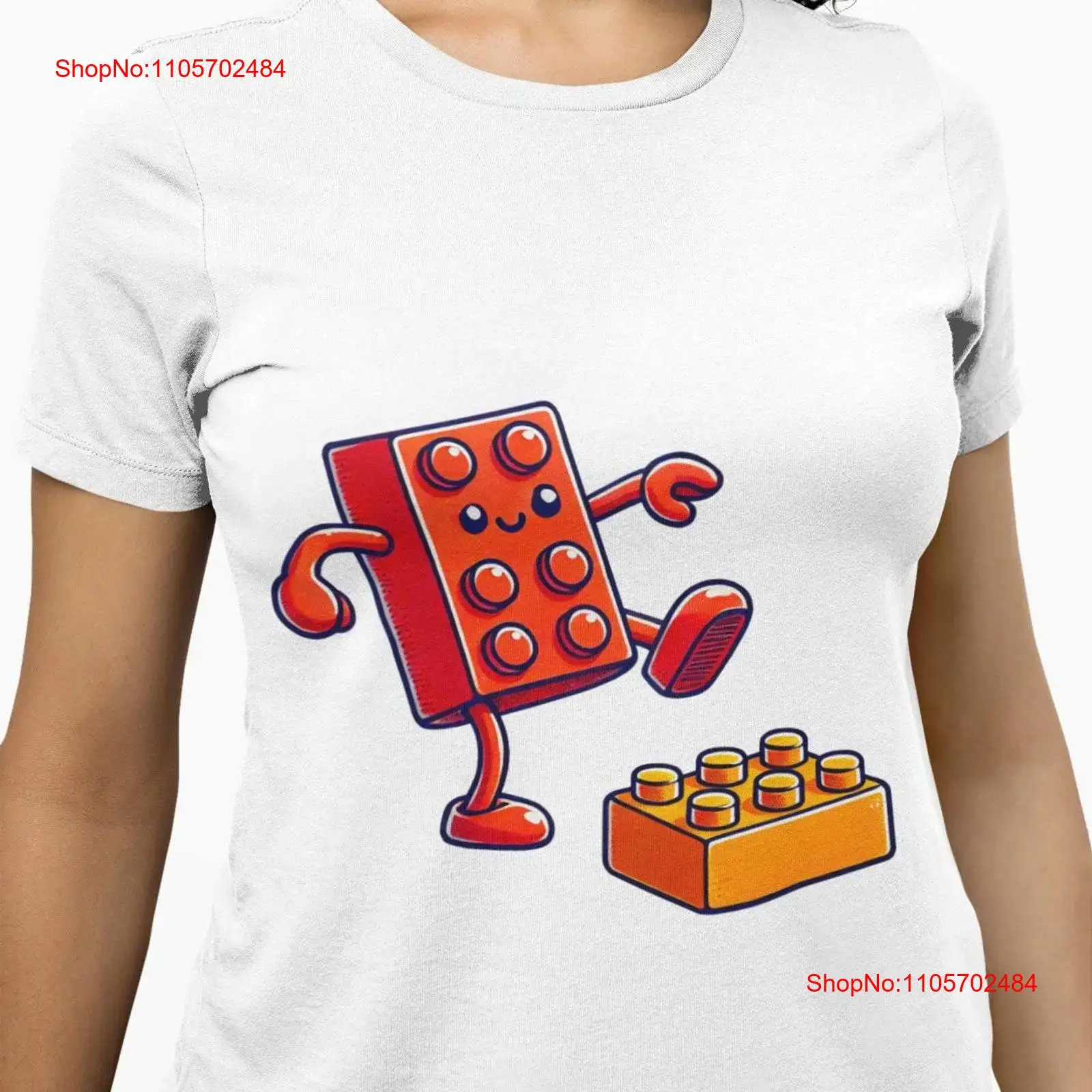 Funny Building Block T Shirt K - Vintage Fashion Build recension och pris