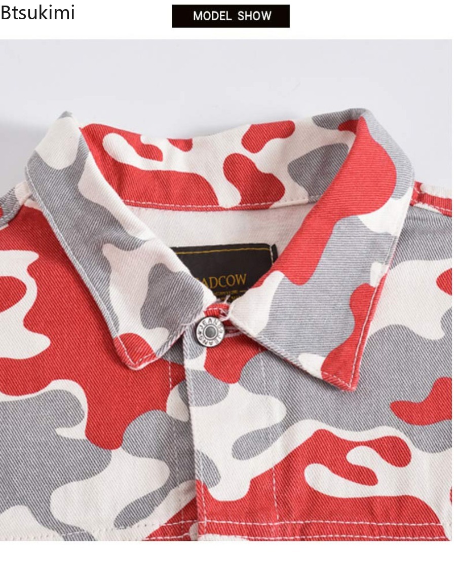 Spring Autumn Men's Fashion De - Vintage Fashion Jacket recension och pris