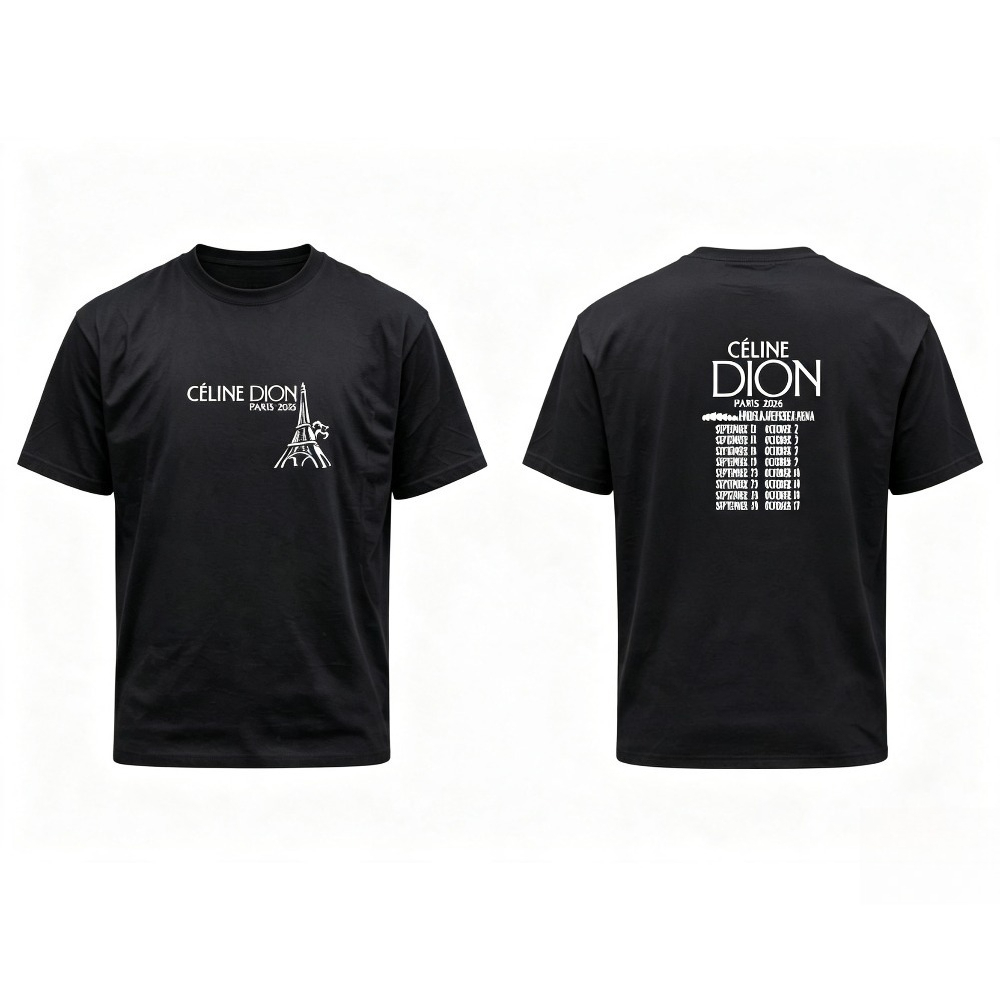Celine Dion Paris 2026 Tour T- - Vintage Fashion In Paris recension och pris