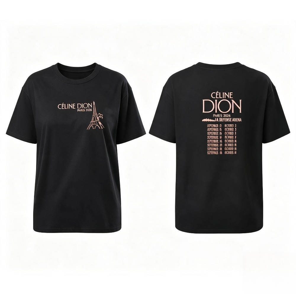 Celine Dion Paris 2026 Tour T- - Vintage Fashion In Paris recension och pris