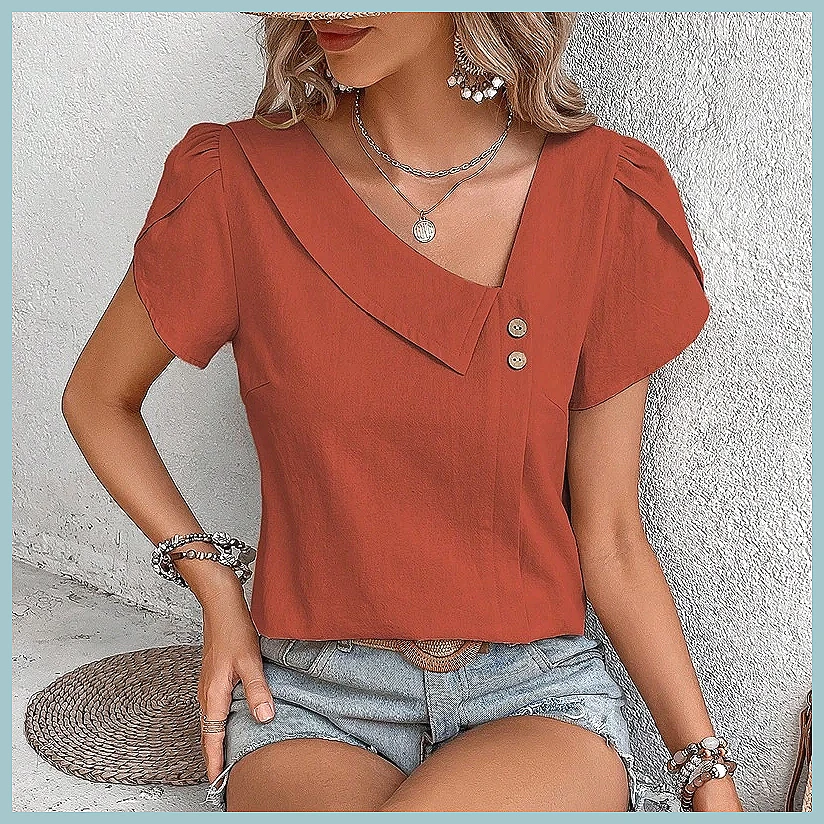 2024 Summer Vintage Solid Colo - Vintage Fashion recension och pris
