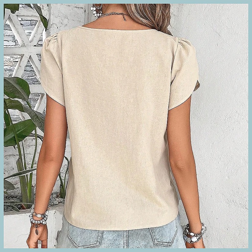 2024 Summer Vintage Solid Colo - Vintage Fashion recension och pris