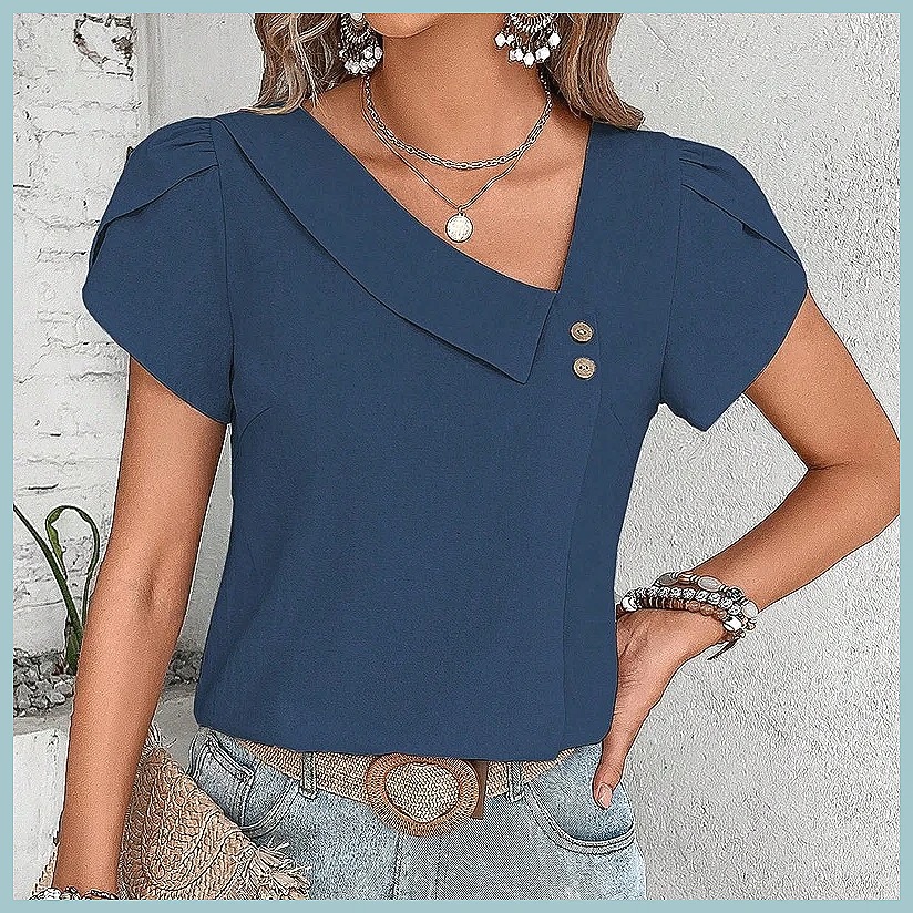 2024 Summer Vintage Solid Colo - Vintage Fashion recension och pris