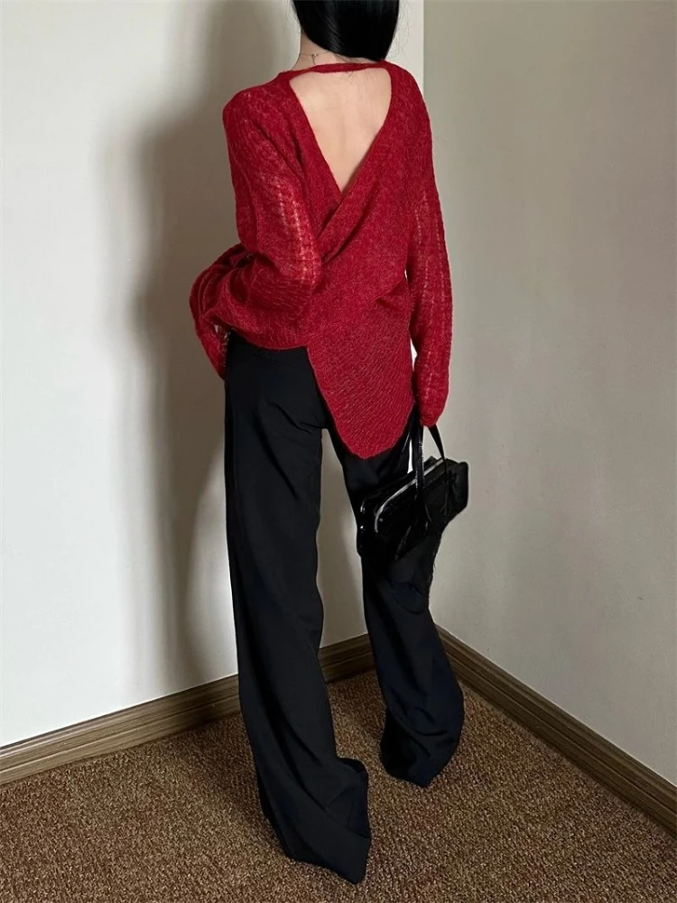 Y2K See-Through Knitted Women' - Vintage Fashion recension och pris