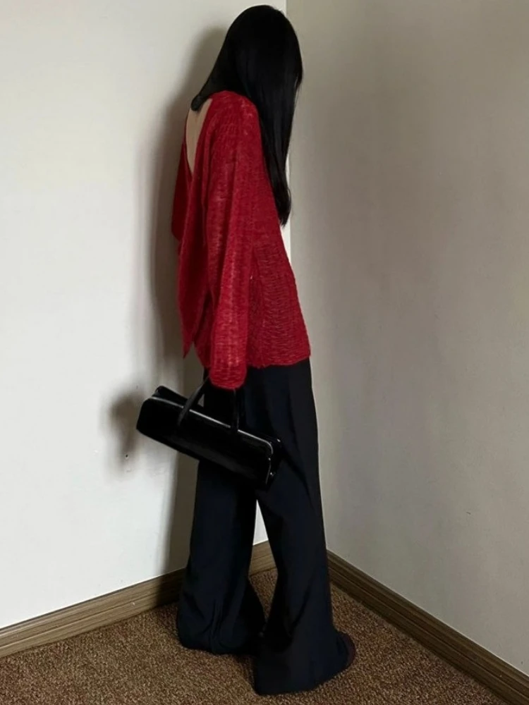 Y2K See-Through Knitted Women' - Vintage Fashion recension och pris