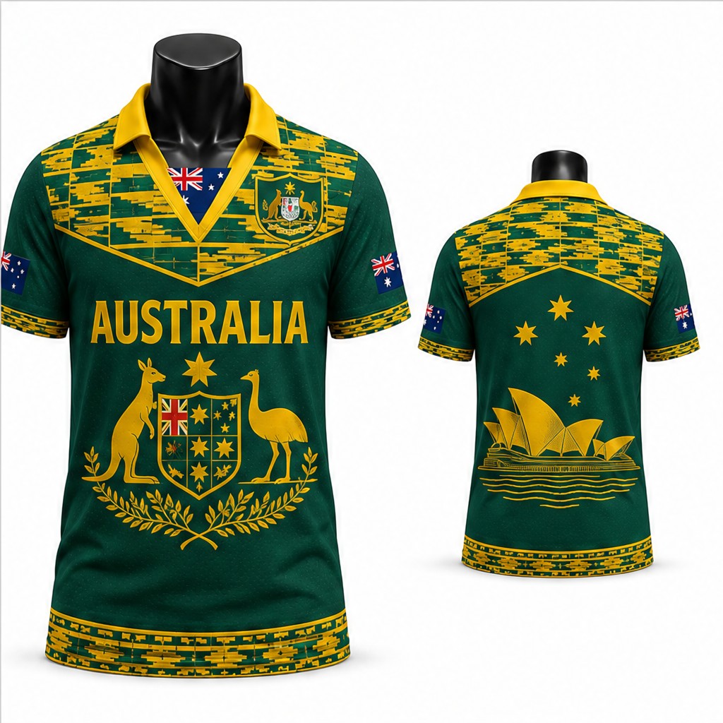 Mens Australia Ornate Kangaroo - Vintage Fashion Knitwear recension och pris