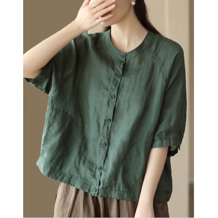 Loose Women's Shirt Jacket Lin - Vintage Fashion Jacket recension och pris