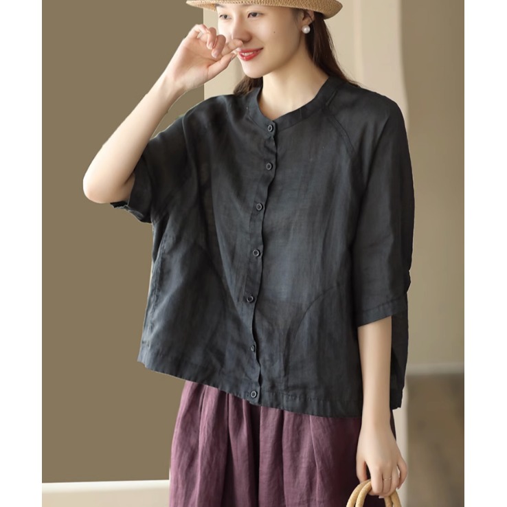 Loose Women's Shirt Jacket Lin - Vintage Fashion Jacket recension och pris